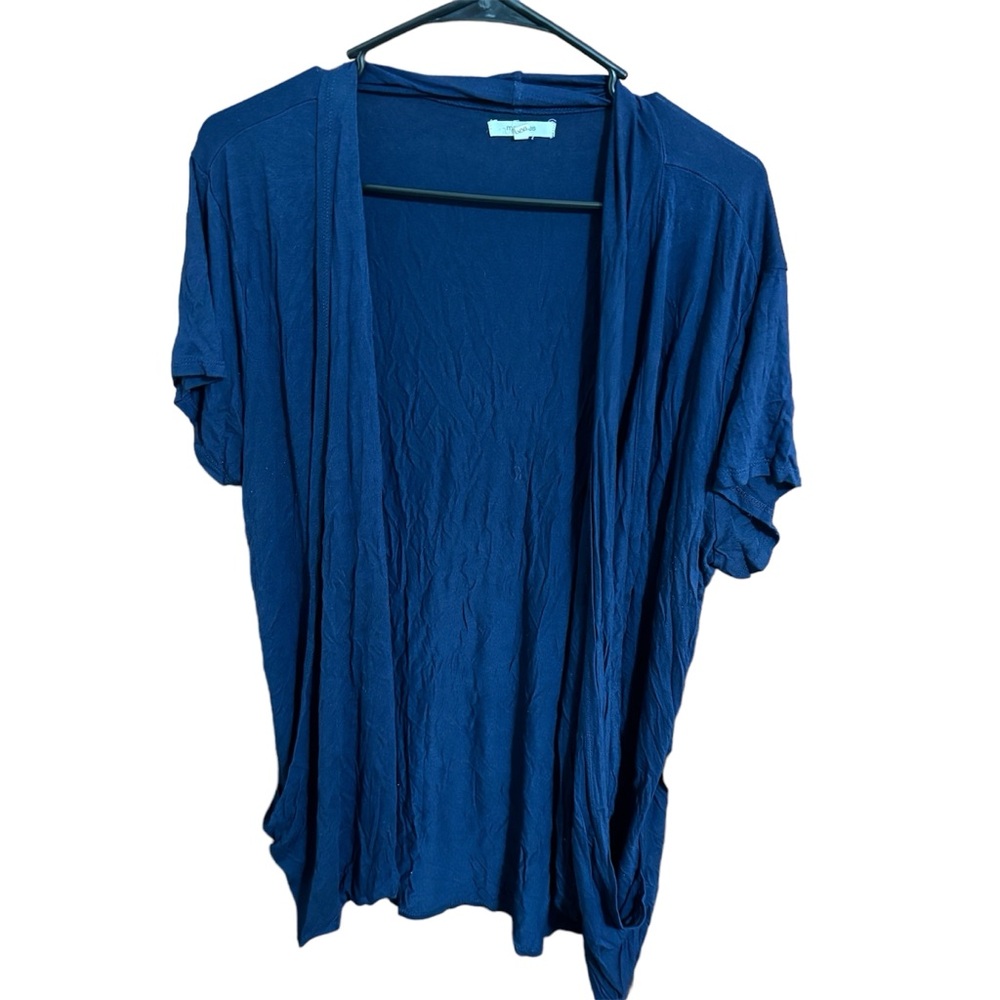 Women’s Maurice’s Short Sleeve Cardigan Navy Size XXL